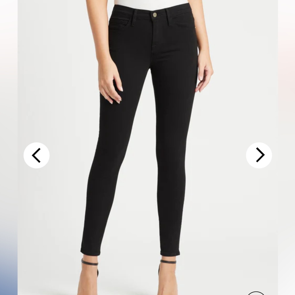 Frame Denim Le Skinny De Jean In Film Noir